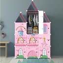 Ver imagem 3 de Armario Infantil Rosa Meninas Modular Guarda Roupa Organizador de Brinquedos e Sapateira com 13 Modu