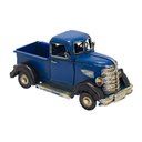 Ver imagem 1 de Miniatura em Metal Caminhonete Azul Decorativa 18x9x8,5cm