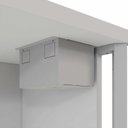 Ver imagem 7 de Mesa de Escritório Diretor com Caixa de Tomadas e Porta Objetos 180cm Corporate Cinza