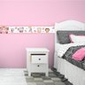 Kit 3 Faixas Decorativas Papel Parede Infantil Animais Carro Titulo Rosa - 4