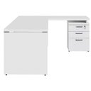 Ver mais imagens de Mesa para Escritório em L Pé Painel 3 Gavetas 170cm Branco F5 Office