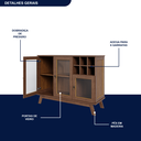 Ver imagem 6 de Buffet para Sala de Jantar 3 Portas França