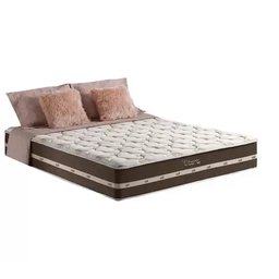 Cama box baú queen + colchão de molas classic superlastic queen - Anjos 158x198:Branco - 2