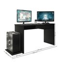 Ver imagem 6 de Mesa para Computador Desk Gamer DRX-8000 Preto Black - PR Móveis
