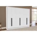 Ver imagem 1 de Guarda Roupa 6 Portas e 4 Gavetas Valência Branco - Politorno