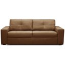 Ver imagem 2 de Sofá 3 Lugares para Sala de Estar Living 235cm Vienne L06 Couro Marrom Claro - Lyam Decor