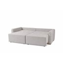 Ver imagem 3 de Sofa Cama 3 Lugares 2,00 m Pé de Madeira Los Angeles:Prata/Linho