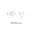 Ver imagem 3 de Cabide Trip Cromado - Docol