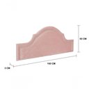 Ver imagem 3 de Cabeceira Queen Provençal Luxo 160X60 Rosê Tachas Prata