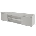 Ver imagem 3 de Rack Cava Suspenso 136cm Branco para TV até 55" Byhouse
