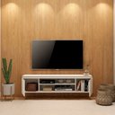 Ver imagem 4 de Rack Cava Suspenso 136cm Branco para TV até 55" Byhouse