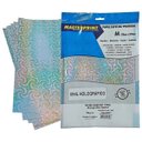 Ver imagem 3 de Vinil Adesivo Holográfico Espiral Brilhante A4 135g À Prova D'água Filme Adesivo Pvc com 10 Folhas M