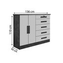 Ver imagem 4 de Cômoda Sapateira 5 Gavetas Branco Cronus D'doro