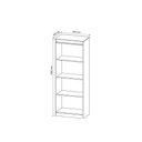 Ver imagem 3 de Estante Livreiro Solteiro Me4150 C/ 3 Prateleiras Branco - Tecno Mobili