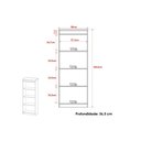 Ver imagem 2 de Estante Livreiro Solteiro Me4150 C/ 3 Prateleiras Branco - Tecno Mobili