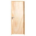 Ver imagem 1 de Porta de Abrir Madeira Amescla 2,10x0,82 Batente 09 Fechadura Simples Lado Direito