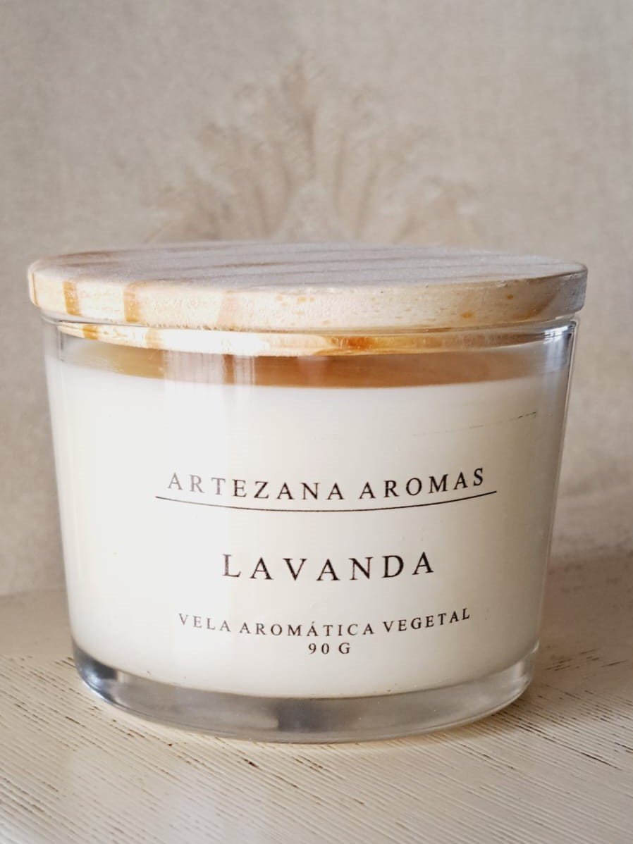 Vela Lavanda - 90g Artezana Aromas Linha Clássica