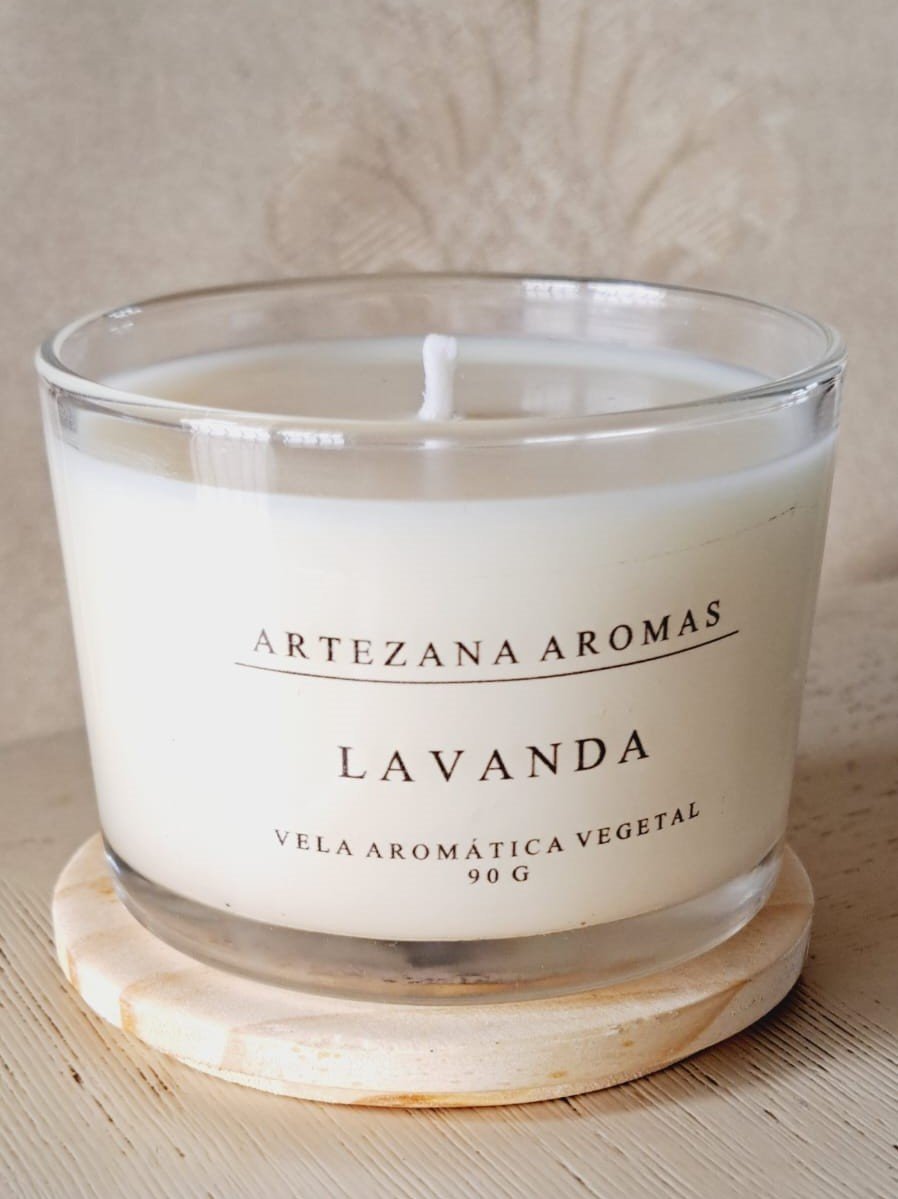 Vela Lavanda - 90g Artezana Aromas Linha Clássica - 2