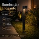 Ver imagem 5 de Luminária Poste Balizador Espeto Solar Linea 3000k Branco Quente IP65 Área Externa Jardim