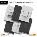 Ver imagem 4 de Cj Interruptor Duplo Paralelo Separados 4x2 - Enerbras Dubai Branco