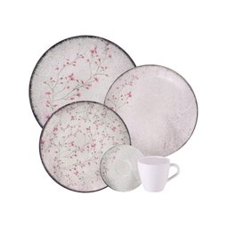 Aparelho de Jantar Tramontina Floralis em Porcelana Decorada 20 Peças Completo Tramontina - 1