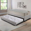 Ver imagem 1 de Bicama Box Solteiro Corino Linho 96x203x28 Cm com Colchão Airtech Ortobom Molas Ensacadas