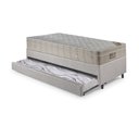 Ver imagem 7 de Bicama Box Solteiro Corino Linho 96x203x28 Cm com Colchão Airtech Ortobom Molas Ensacadas