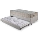 Ver imagem 3 de Bicama Box Solteiro Corino Linho 96x203x28 Cm com Colchão Airtech Ortobom Molas Ensacadas