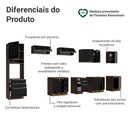 Ver imagem 4 de Armário de Cozinha Completa 400 cm Rustic/Pretolux Madesa 05