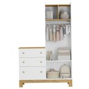 Ver imagem 2 de Guarda Roupa Infantiil com Cômoda Ambiente Q Encanto Slim 4970 Branco Acetinado – Qmovi