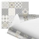 Ver imagem 3 de Papel de Parede Adesivo Azulejo Arabesco Tons Pastéis 2,80m