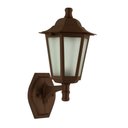 Ver imagem 1 de Arandela Colonial Luminária Parede 37cm Marrom E27 Lente Fosca Antiga