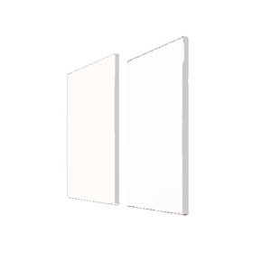 Painel Acústico Bl Acoustic 1302 - 120x60cm - Branco - 25mm