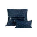 Ver imagem 4 de Kit Cobre Leito Casal Queen 7 Peças Bordado Urbany Hipercal 400 Fios:azul Marinho