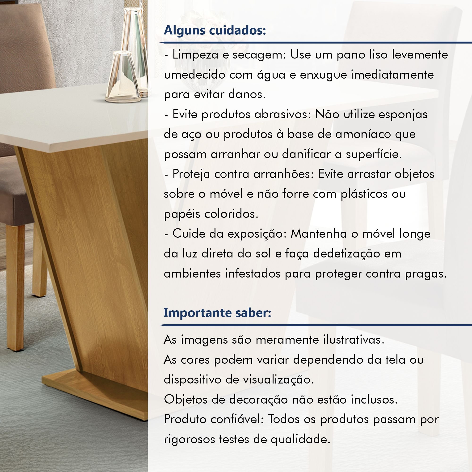 Mesa para Sala de Jantar 120cm Tampo em MDF Espanha Espresso Móveis - 8