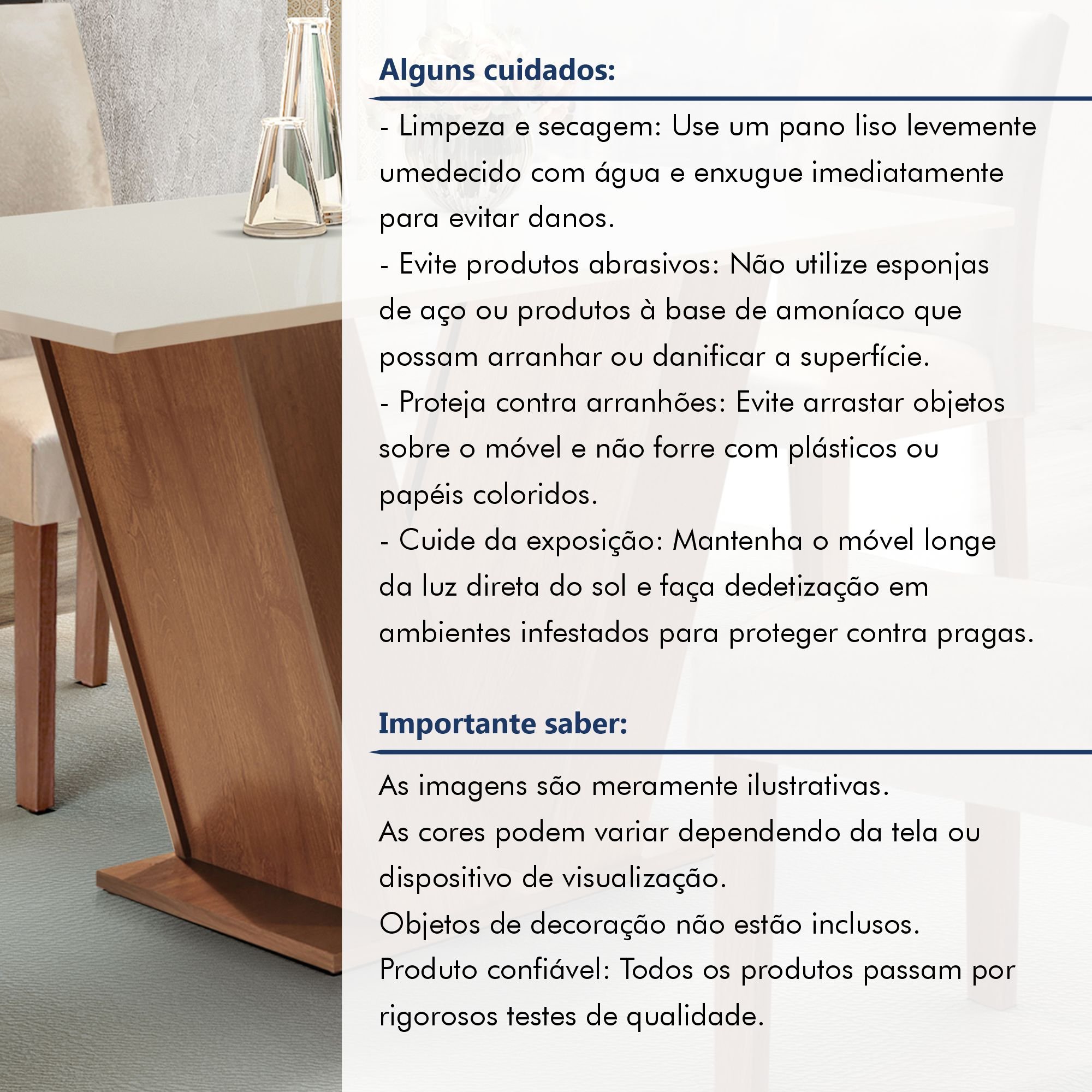 Mesa para Sala de Jantar 120cm Tampo em MDF Espanha Espresso Móveis - 7