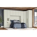 Ver imagem 1 de Quarto Casal Modulado Seletto 6 Peças (1 Armário Ponte + 1 Closet + 3 Guarda Roupas + 1