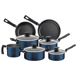 Conjunto de Panelas 7 Peças Tramontina Bergamo com Revestimento Antiaderente Starflon T1, Tampas de - 4