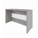 Ver imagem 6 de Balcão de Atendimento 90 cm Reto Recepção Baixo F5 Office Cor:Cinza Sagrado com Branco