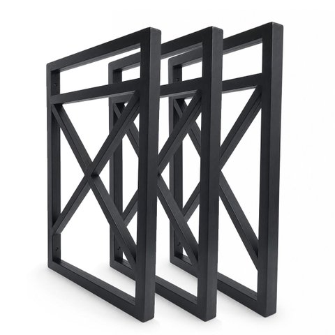 Kit 3 Suporte para Prateleira Estilo Industrial PP Reforçado