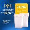 Balde Quadrado C Tampa de 20 Litros C Tampa Lacre Kit 2 Pçs - 2