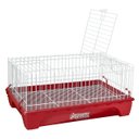 Ver imagem 6 de Kit Gaiola Porquinho Índia Aramado Bandeja Bebedouro 300ml - Vermelho