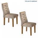 Ver imagem 2 de Conjunto 2 Cadeiras para Sala de Jantar Germany Espresso Móveis