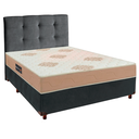 Ver imagem 1 de Kit Cama Box + Cabeceira + Colchão Casal D33 Inovaflex - Cinza