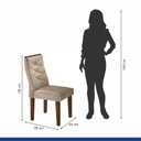 Ver imagem 4 de Conjunto 2 Cadeiras para Sala de Jantar Germany Espresso Móveis