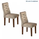Ver imagem 2 de Conjunto 2 Cadeiras para Sala de Jantar Germany Espresso Móveis