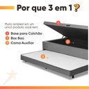 Ver imagem 6 de Base Cama Bibox com Baú Solteiro e Cama Auxiliar 3 em 1 - 88x188x46 Bela