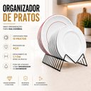 Ver imagem 3 de 3 Organizadores de Armário Suporte Prato Vertical Preto Arm
