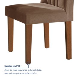 Conjunto 2 Cadeiras para Sala de Jantar Laguna Espresso Móveis - 4 Conjunto 2 Cadeiras para Sala de Jantar Laguna Espresso Móveis - 4