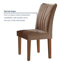 Conjunto 2 Cadeiras para Sala de Jantar Laguna Espresso Móveis - 5 Conjunto 2 Cadeiras para Sala de Jantar Laguna Espresso Móveis - 5